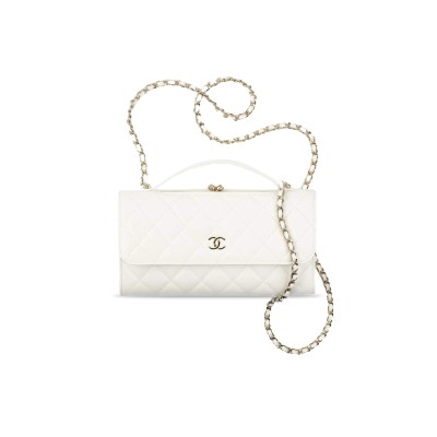 CHANEL FLAP PHONE HOLDER WITH CHAIN AP2875 B08440 10601 (22*12*4cm)